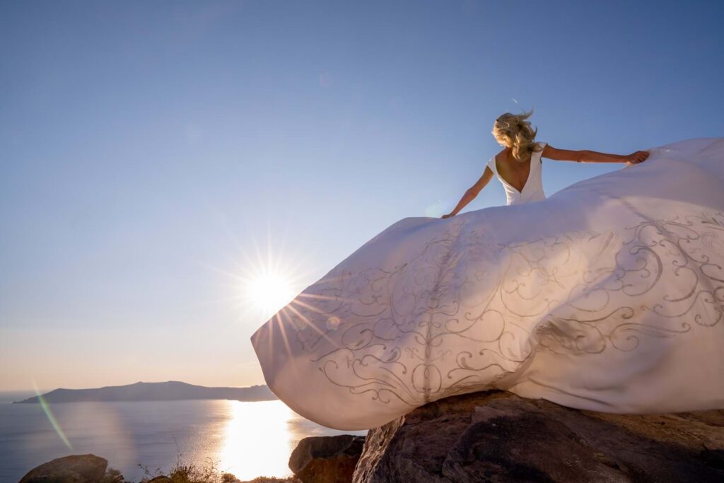 Whimsical Wedding in Santorini