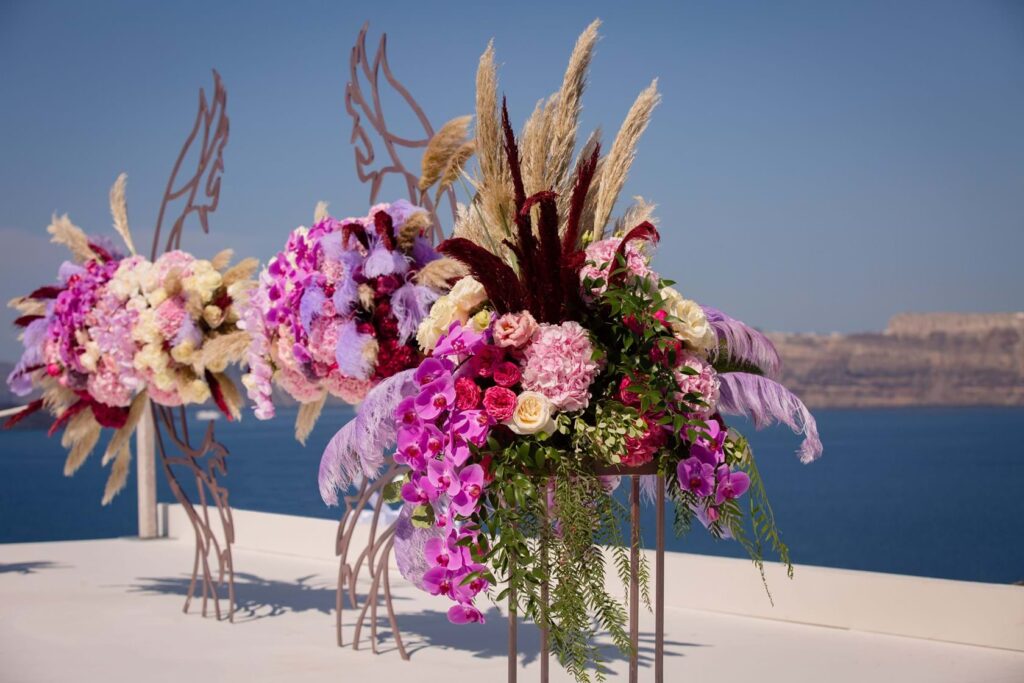 Whimsical Wedding in Santorini