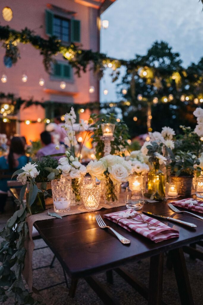 Al Fresco Dinner In Tuscany
