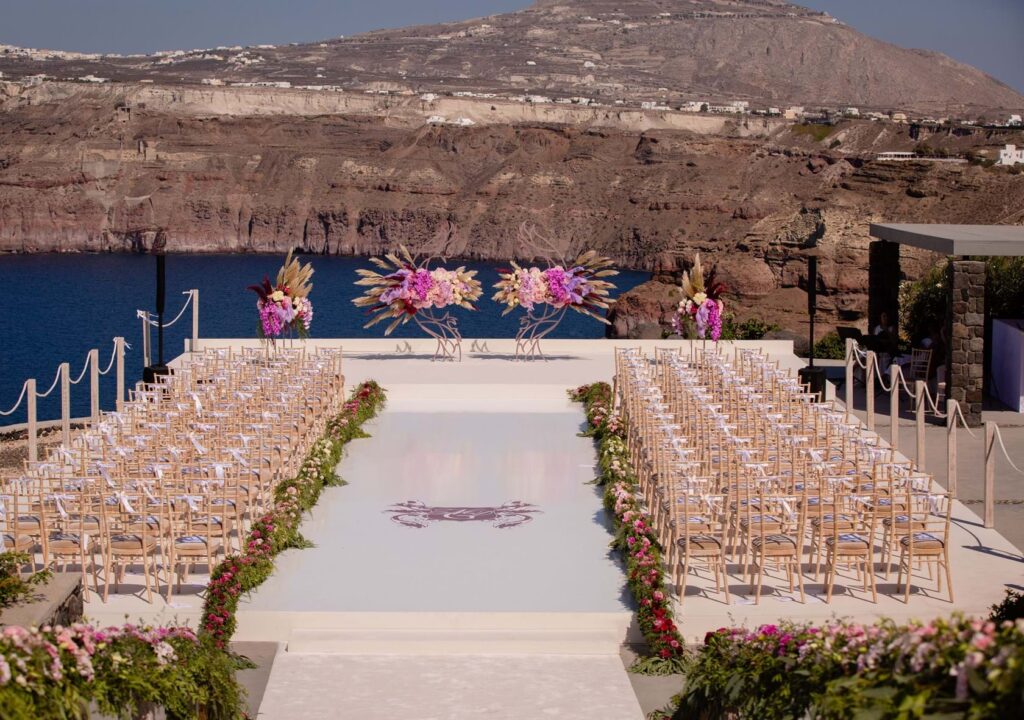 Whimsical Wedding in Santorini