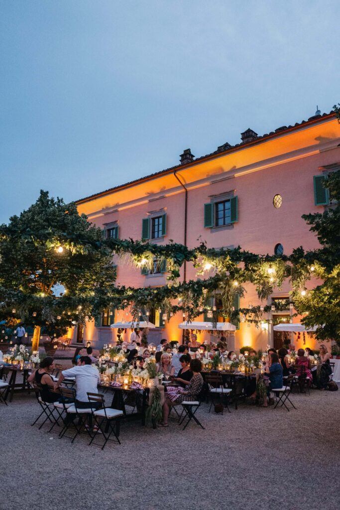Al Fresco Dinner In Tuscany