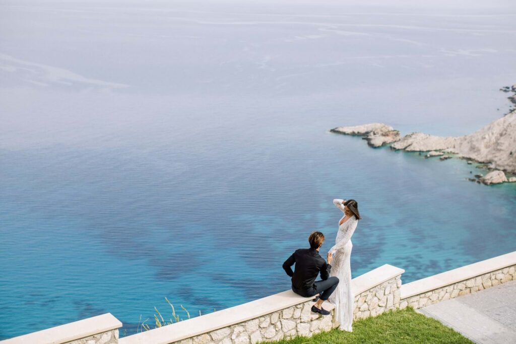 Minimal Blush Wedding In Kefalonia