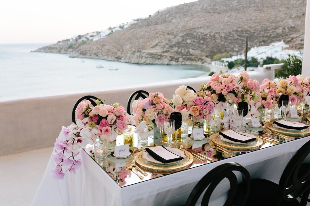 Sophisticated Glam Wedding In Mykonos
