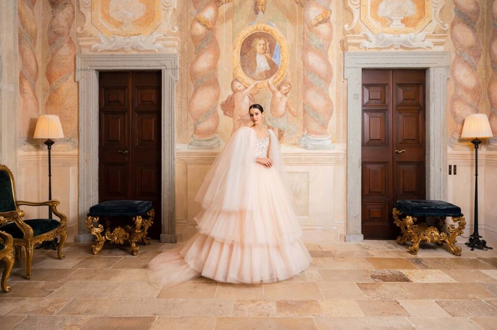 Villa Balbiano Wedding in Pink