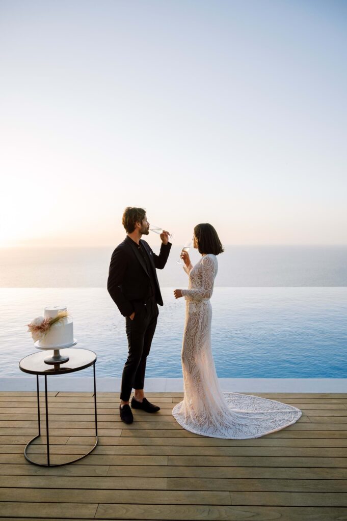 Minimal Blush Wedding In Kefalonia