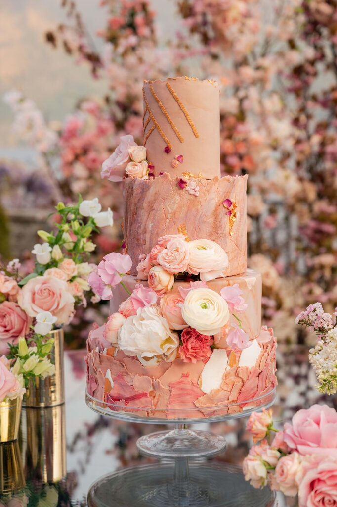 Villa Balbiano Wedding in Pink