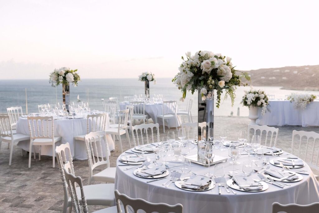 White Luxury Wedding in Mykonos