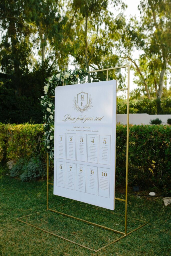 White & Gold Wedding In Athens Riviera