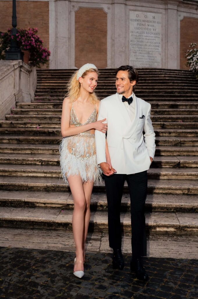 City-chic Roman Wedding at Villa Clara