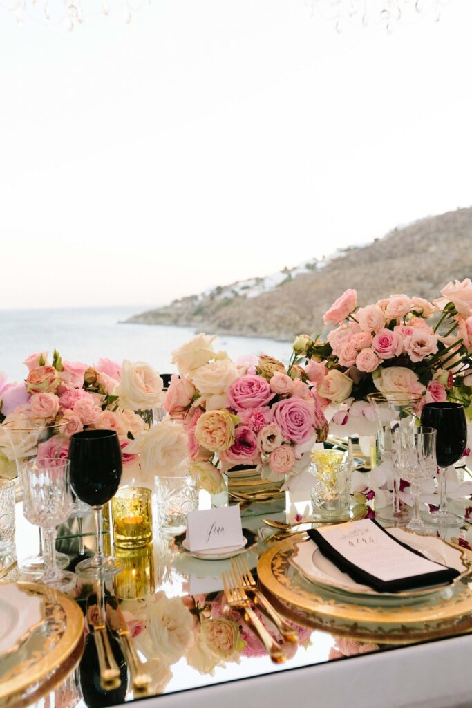 Sophisticated Glam Wedding In Mykonos