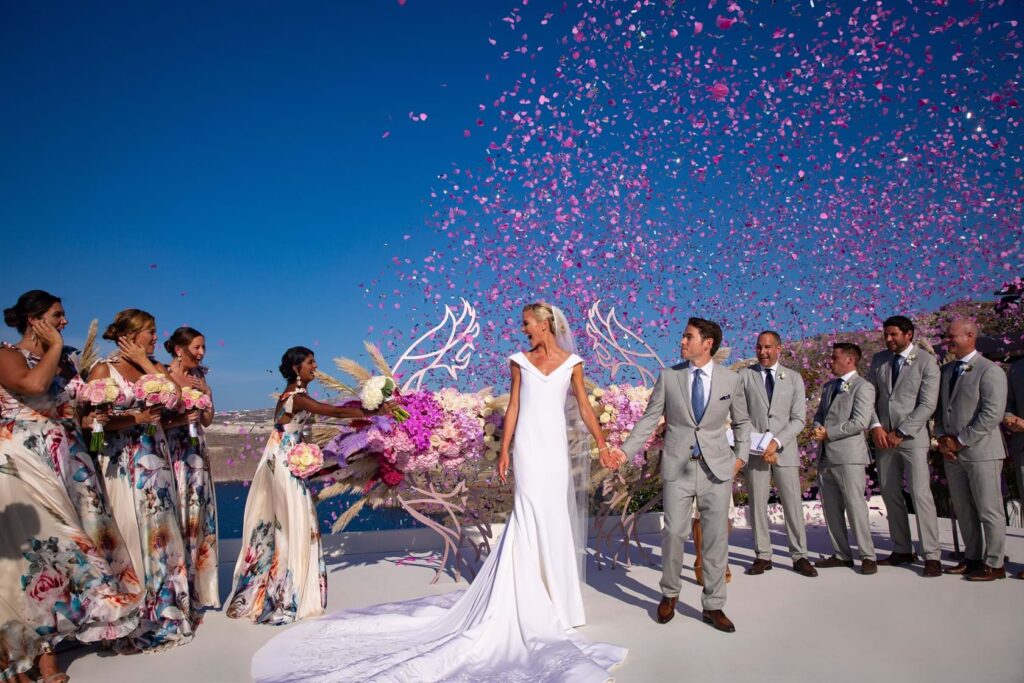 Whimsical Wedding in Santorini