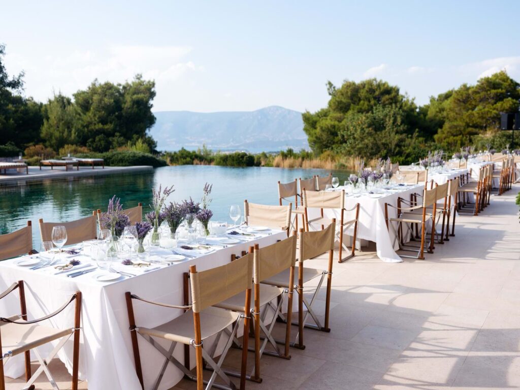 Pool Dinner At Aman Zoe In Porto Heli