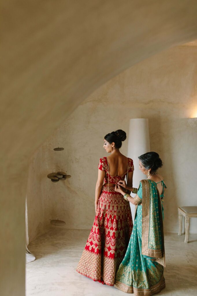 Indian Romance Wedding in Santorini