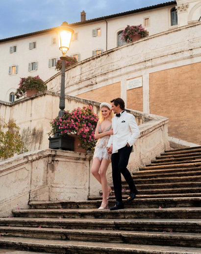 City-chic Roman Wedding at Villa Clara