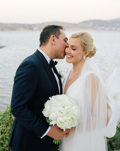 White & Gold Wedding In Athens Riviera