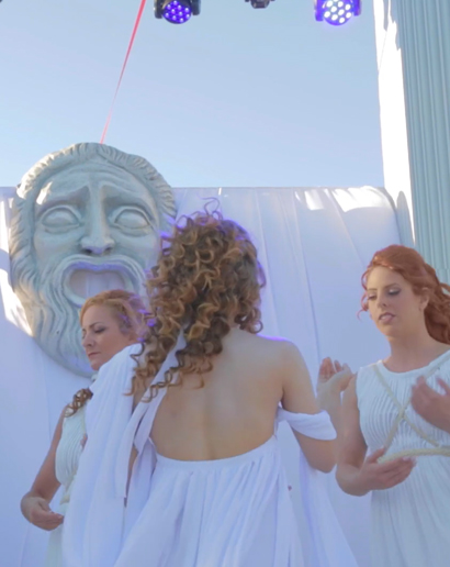 Grecian Themed Party In Mykonos