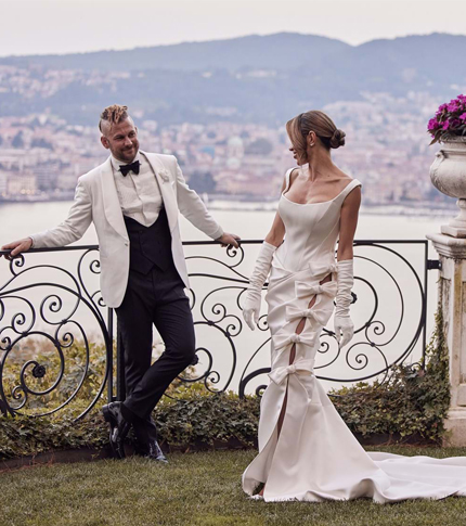 LAKE COMO WEDDING IN BLUE
