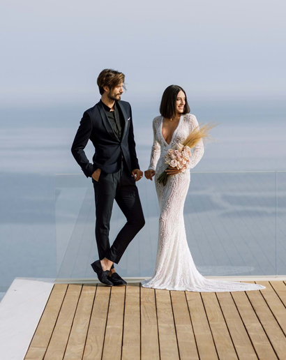 Minimal Blush Wedding In Kefalonia
