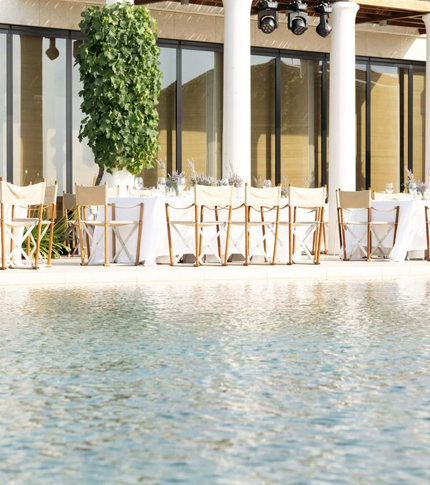POOL DINNER AT AMAN ZOE IN PORTO HELI