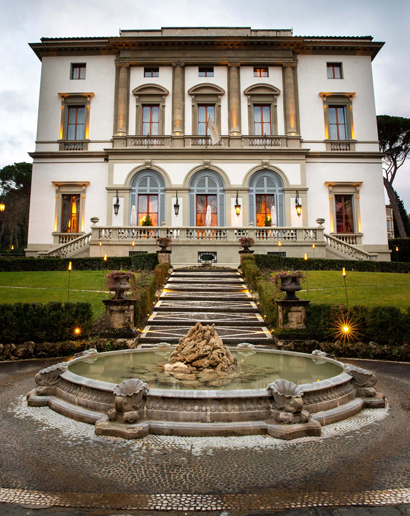 Reception at Villa Cora in Florence