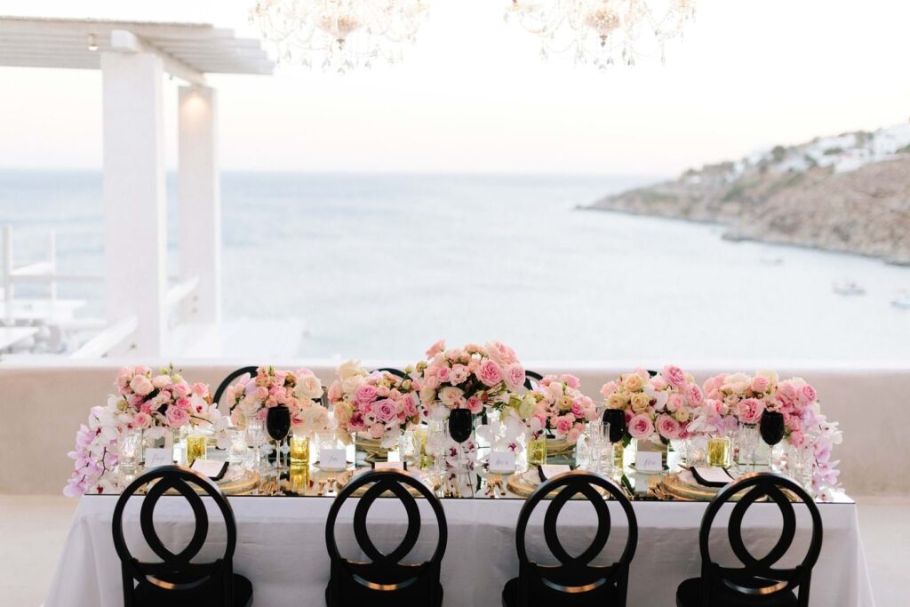 Sophisticated Glam Wedding In Mykonos